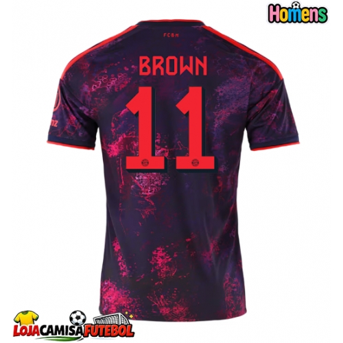 Camisa de Futebol Bayern Munich Nathaniel Brown #11 Equipamento Alternativo 2026-27 Manga Curta
